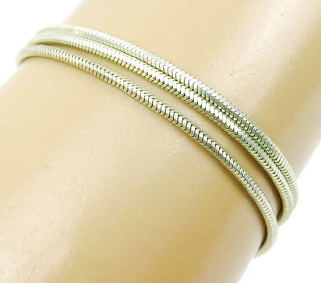 Sterling Silver Triple Chain Bracelet