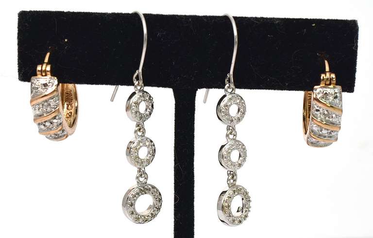 2 Pairs of Sterling Silver Earrings