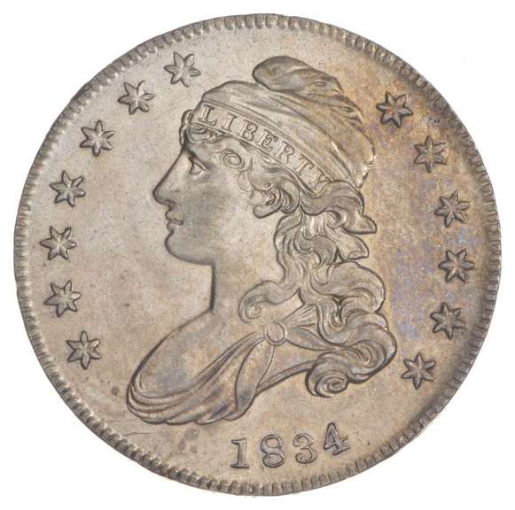 1834 Capped Bust Half Dollar - Small Date - Small Letters
