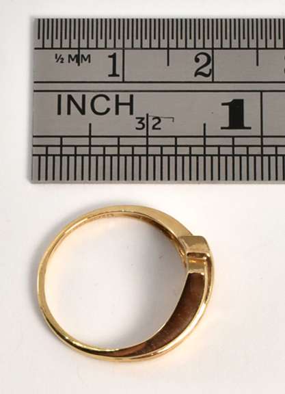 Dainty Diamond "V" Ring