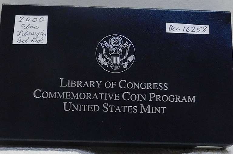 2000 Unc Library of Congress Sil Dol