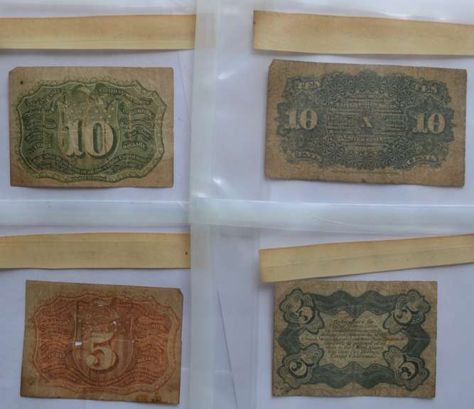 2 5 Cent & 2 10 Cent Fractional Notes