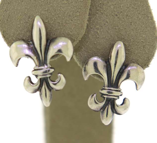 Mignon Faget Fleur De Lis Earrings