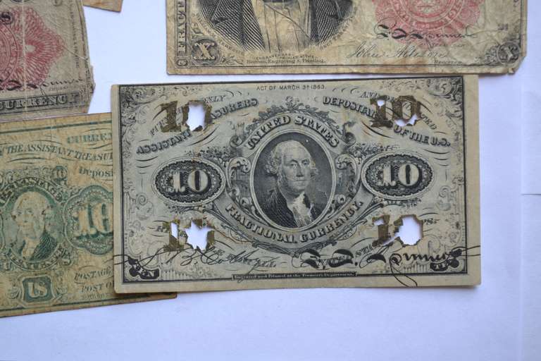 15 Note Lot Of Fractional Currency