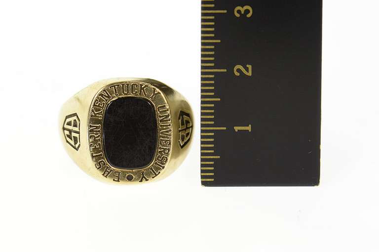 10K Yellow Gold 1985 Eastern Kentucky University Men's Class Ring
