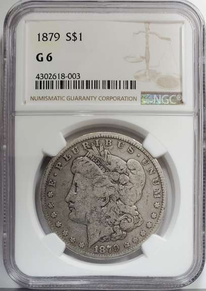 Certified Morgan Silver Dollar 1879