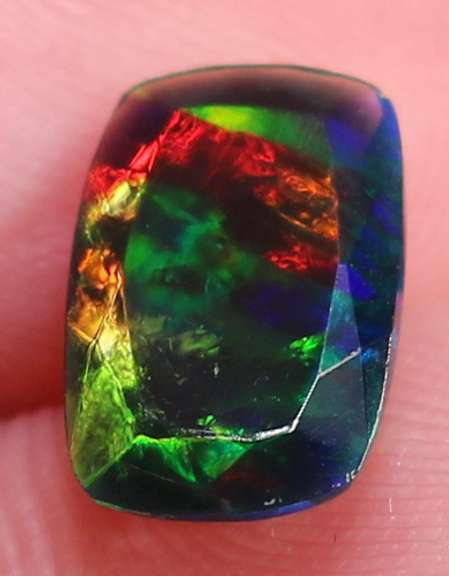Mixed honey comb block patterned 1.58ct Black Opal