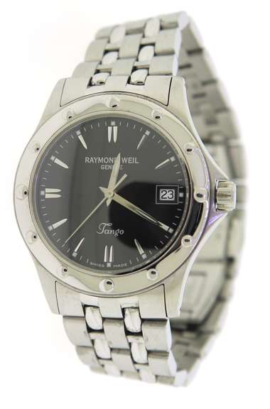 Raymond Weil Stainless Steel Black Dial Watch