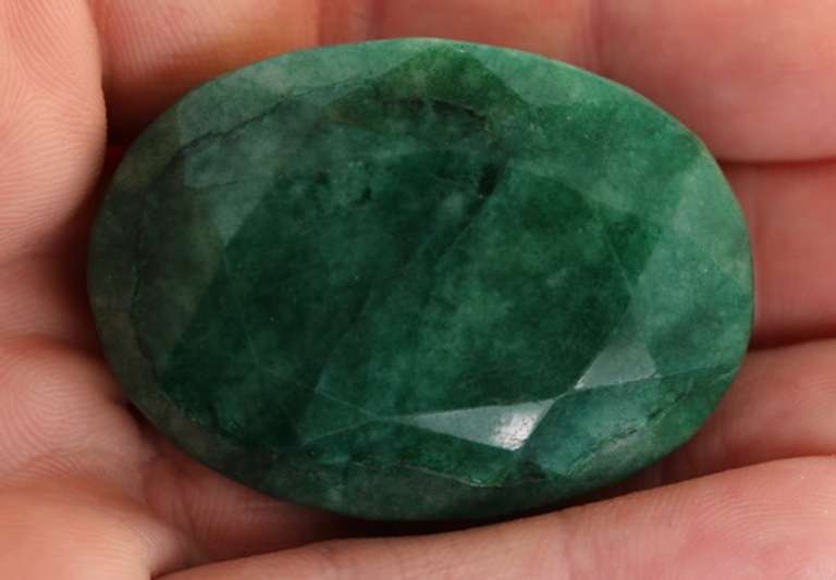 HUGE! 191.5ct forest green Emerald
