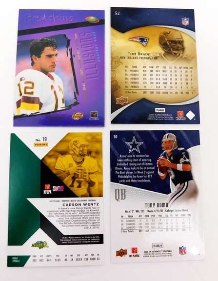 4 NFL Quarterback Football Cards