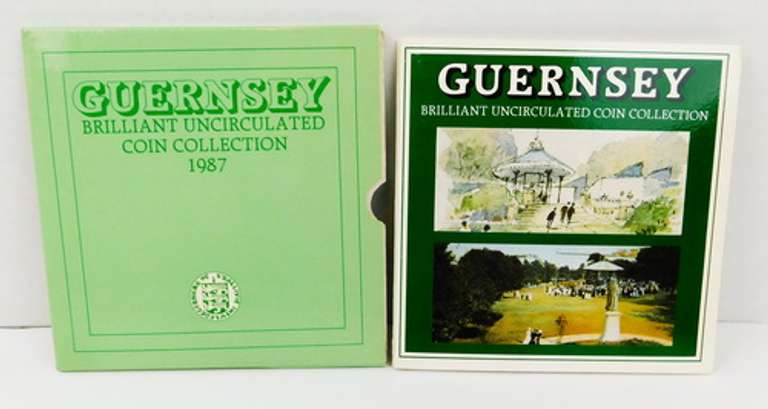 1987 Guernsey 7 Coin Uncirculated Set