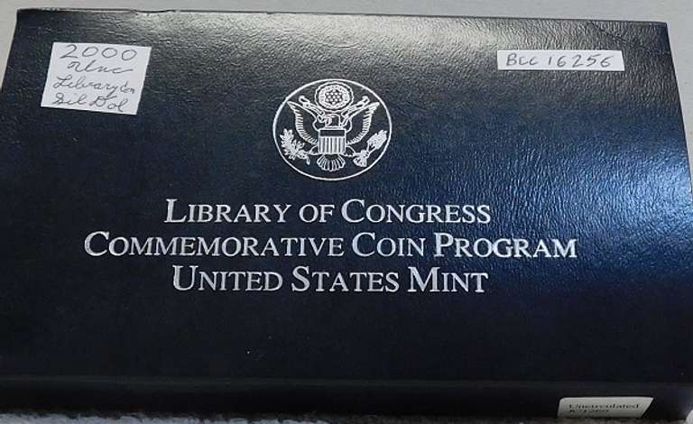 2000 Unc Library of Congress Sil Dol