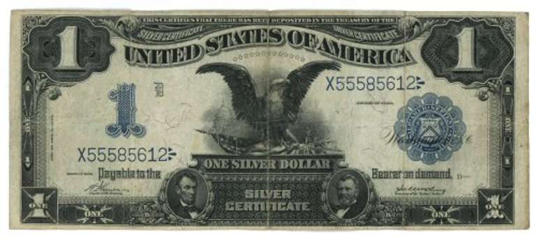 Nice 1899 Series Large Size Black Eagle $1 Silver Cert