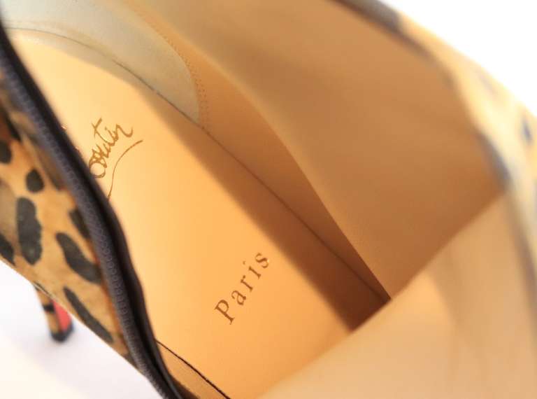 Christian Louboutin Eloise Leopard Ankle Booties