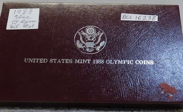1988 Unc Olympic Silver Dollar