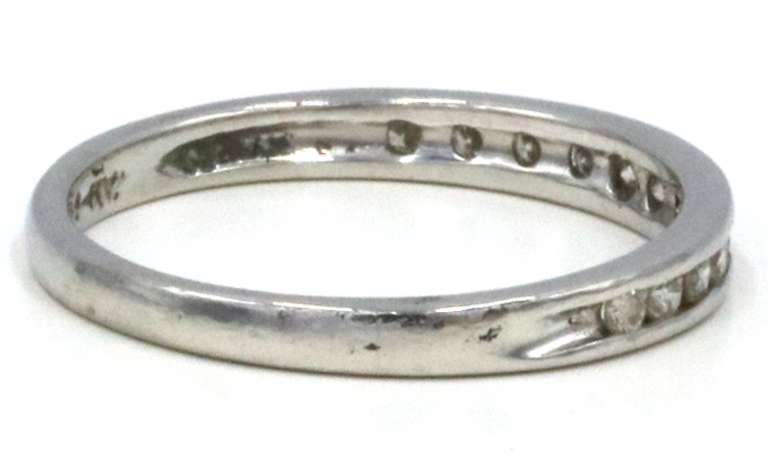 Classic Platinum Channel Set Diamond Band