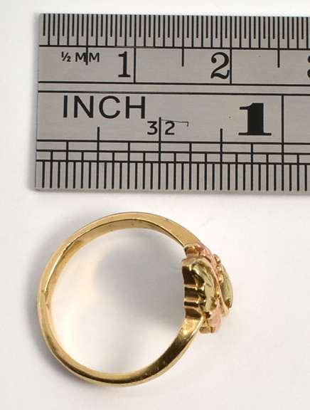 Tri-Color Gold Organic Design Ring