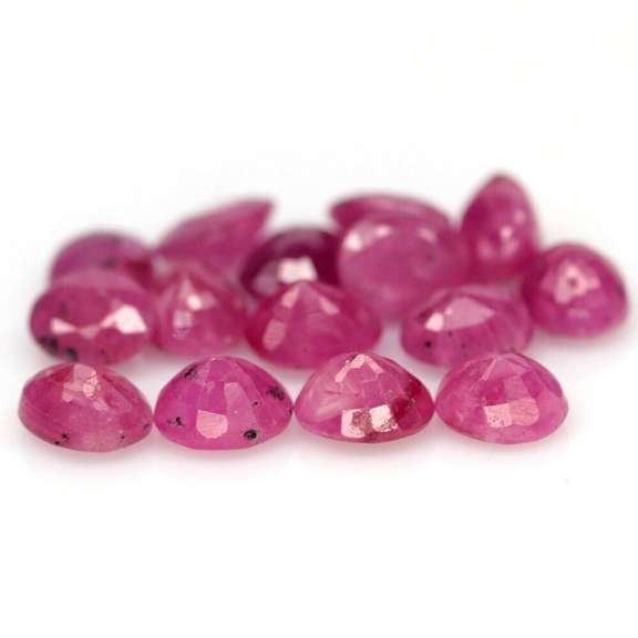 Heated only! 8.02ct violet red Ruby set
