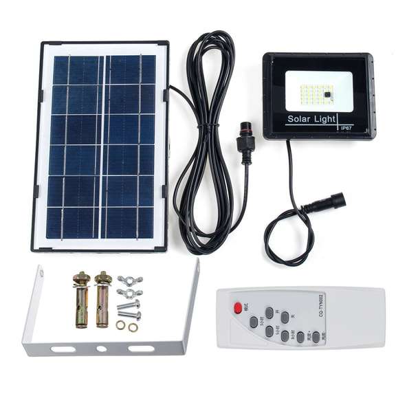 10000LM LED Solar Panel Light Sensor Spotlight