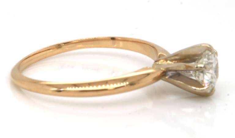 Glowing 14kt YG Diamond Solitaire Ring