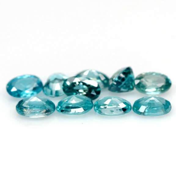 Brilliant 6.99ct Swiss blue Zircon set