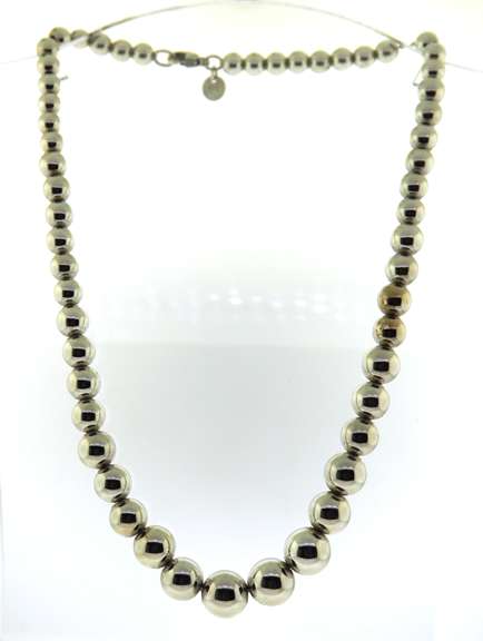 Tiffany & Co Hardware Graduated Ball Necklace