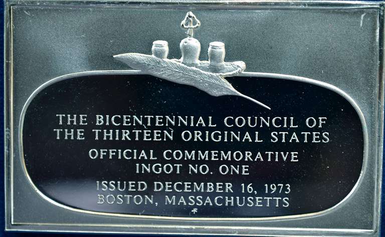 Franklin Mint Bicentennial Council The Thirteen Original States Ingot # 1