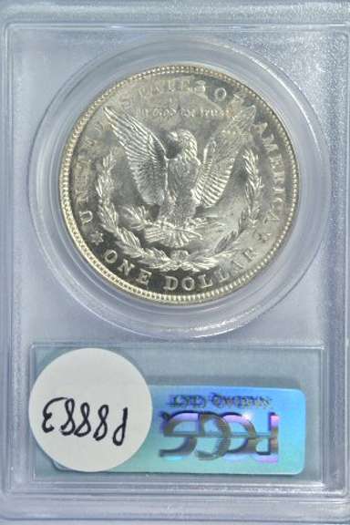Blazing near Gem BU 1921 Morgan Silver Dollar PCGS MS64