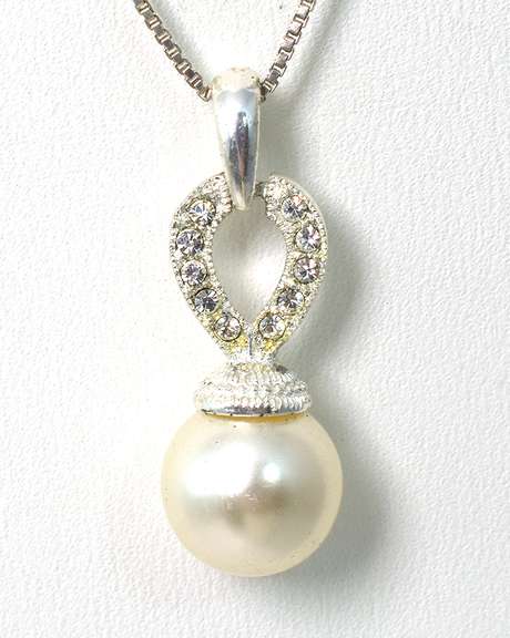 Sterling Silver Pearl Necklace