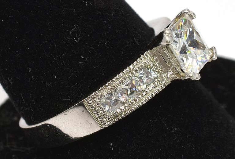 Sterling Silver CZ Cocktail Ring