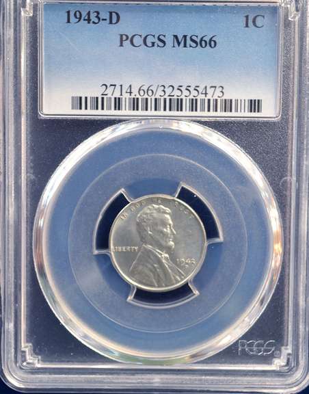 1943 -D  PCGS MS 66 1 C