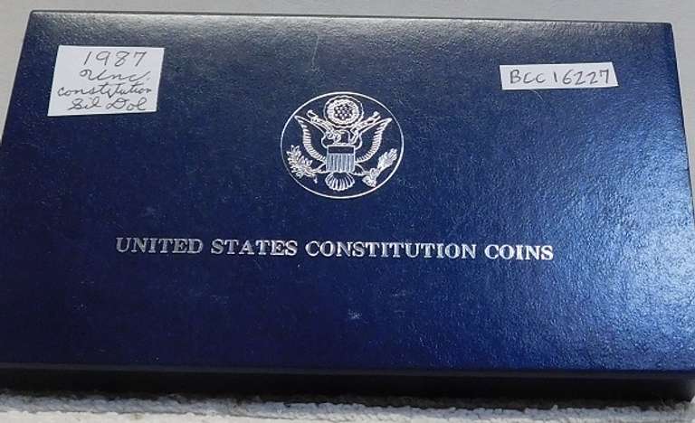 1987 Unc Constitution Silver Dollar