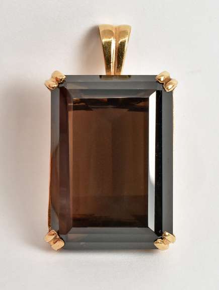 Bold Smokey Quartz Pendant