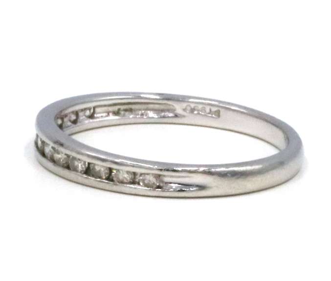 Classic Platinum Channel Set Diamond Band