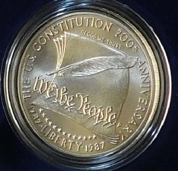 1987 Unc Constitution Silver Dollar