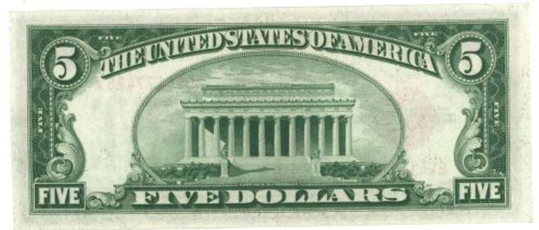 Choice CU 1928 Small Size Series $5 Red Seal Note