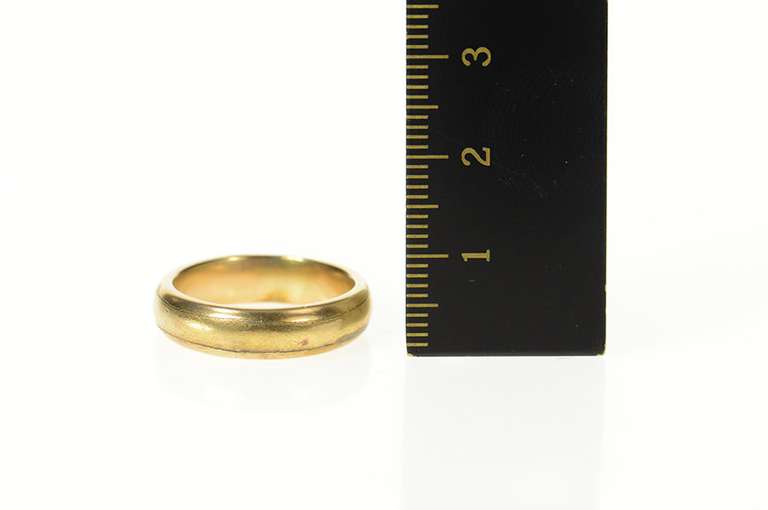Gold Filled 5.3mm Art Deco Classic Simple Wedding Band Ring