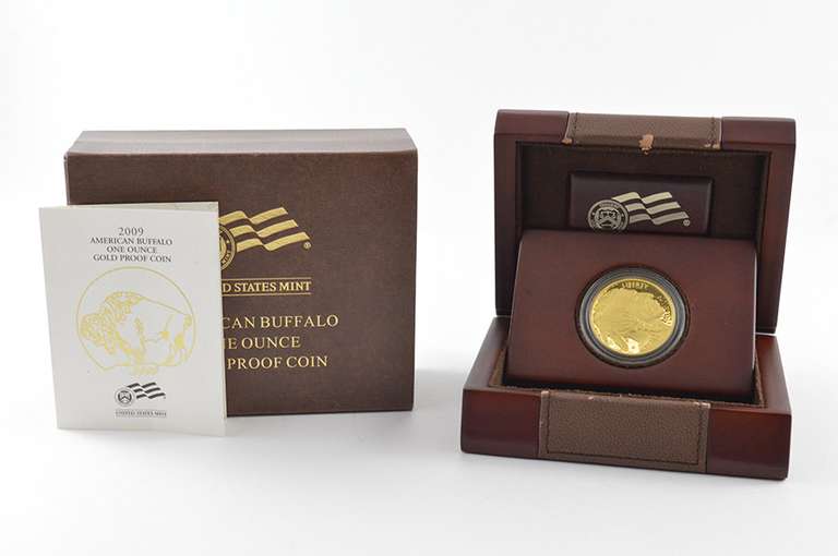 2009-W American Buffalo 1 Oz .999 Fine Gold Proof Coin - Box & COA
