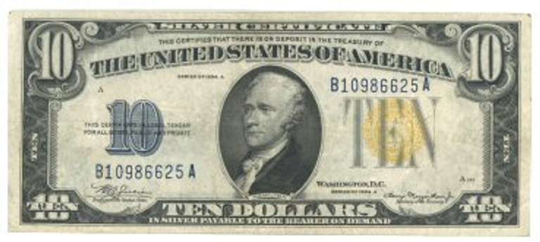 Very nice 1934-A Series $10 North Africa Silver Cert