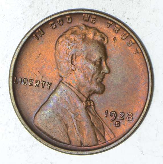 1928-S Lincoln Wheat Cent - Choice