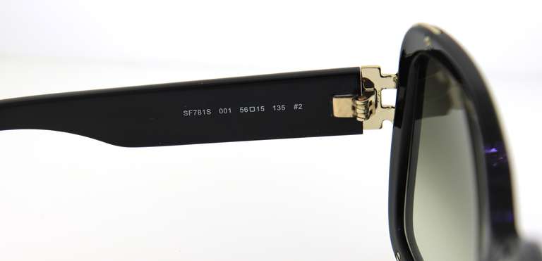 Salvatore Ferragamo Brown Square Sunglasses