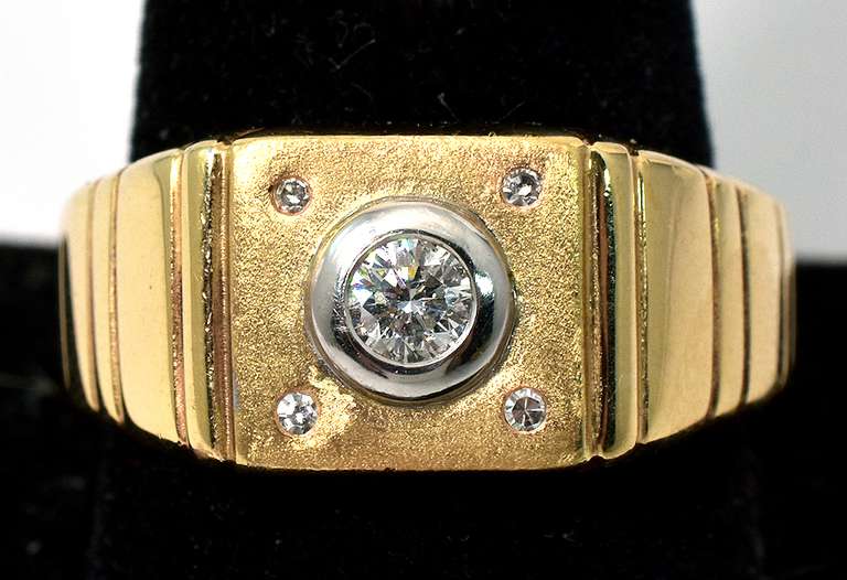 14KT Custom Men's Diamond Ring