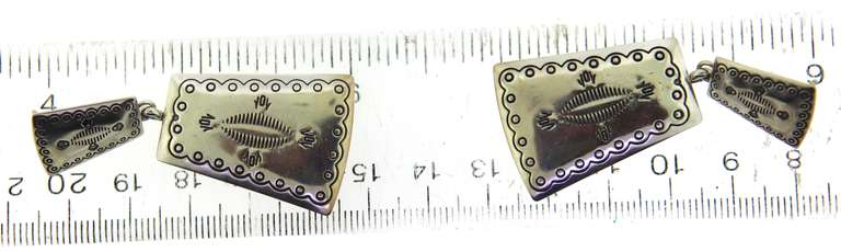 Sterling Silver Native American Drop Earrings