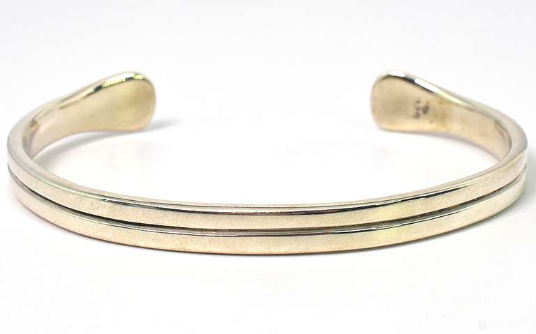 Heavy Sterling Silver Cuff Bangle