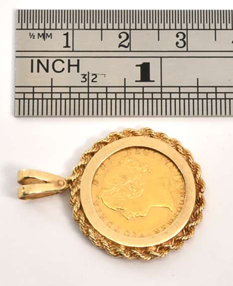 Beautiful 1882 Newfuoundland $2 Gold Pendant