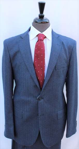 Stylish Flannel Slim Fit Suit, Made in Italy