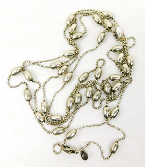 Silpada 44 Inches Long Sterling Bead Necklace