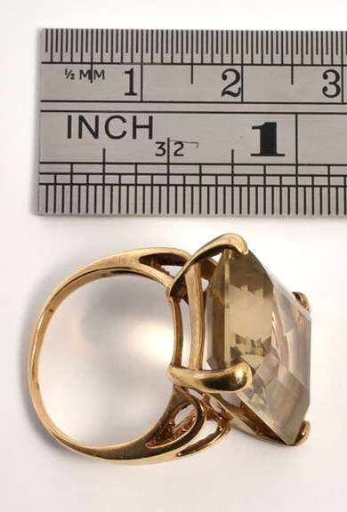 Bold Vintage Citrine Ring