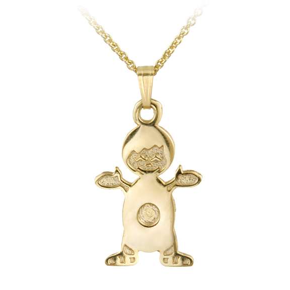 14K Gold Filled Doll Necklace
