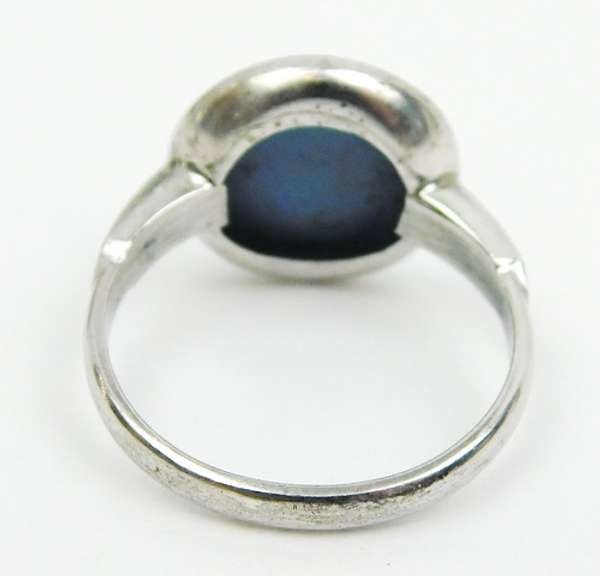 Vintage Wedgwood Goddess Diana Sterling Ring, 7.5